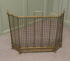 Superb Brass Fire Guard Screen