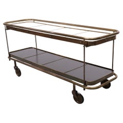 Prächtiger Messing-Trolley Frankreich 1950er Jahre