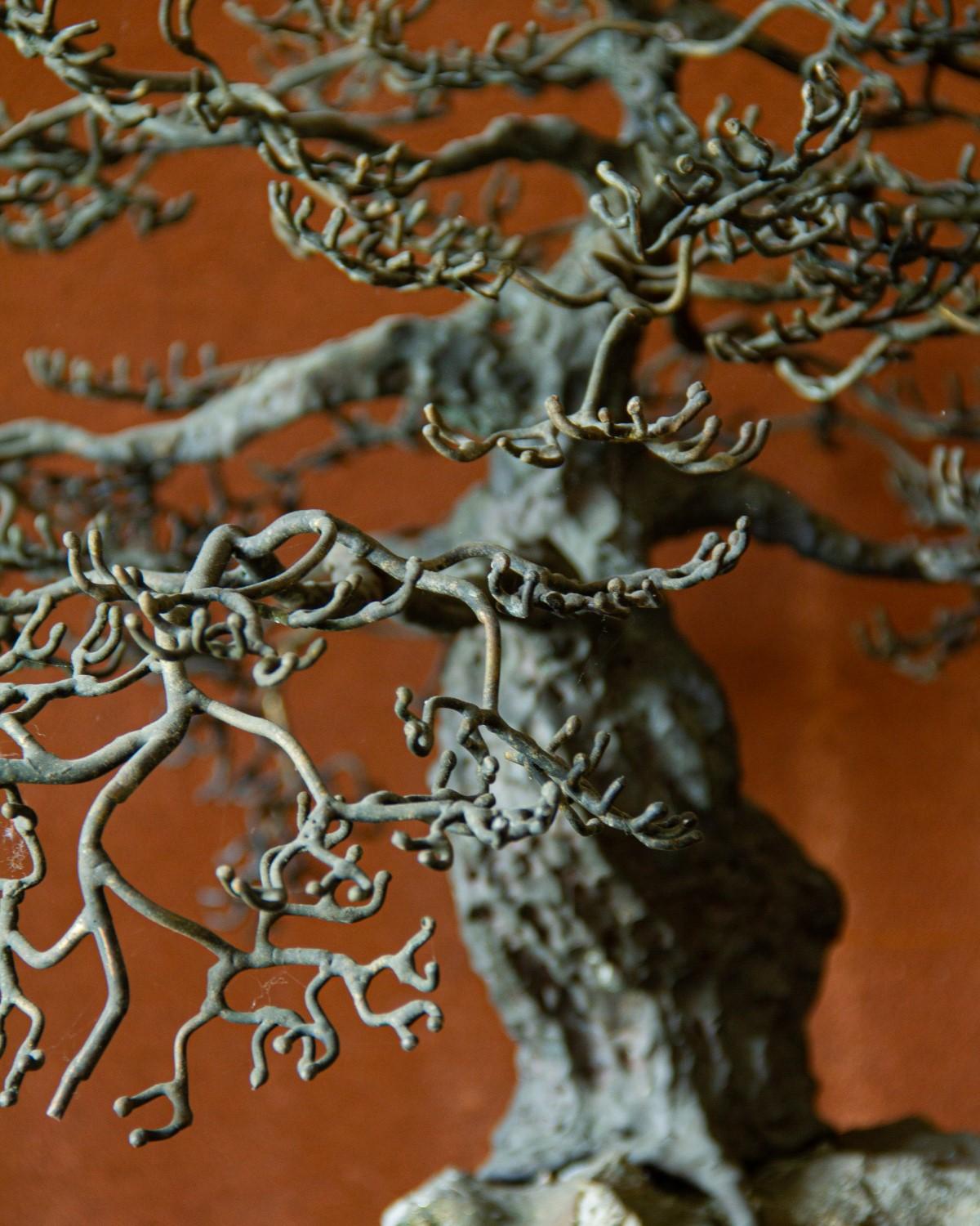 Superb Bronze Bonsai Tree Table Sculpture 1960s In Good Condition In Donhead St Mary, Wiltshire