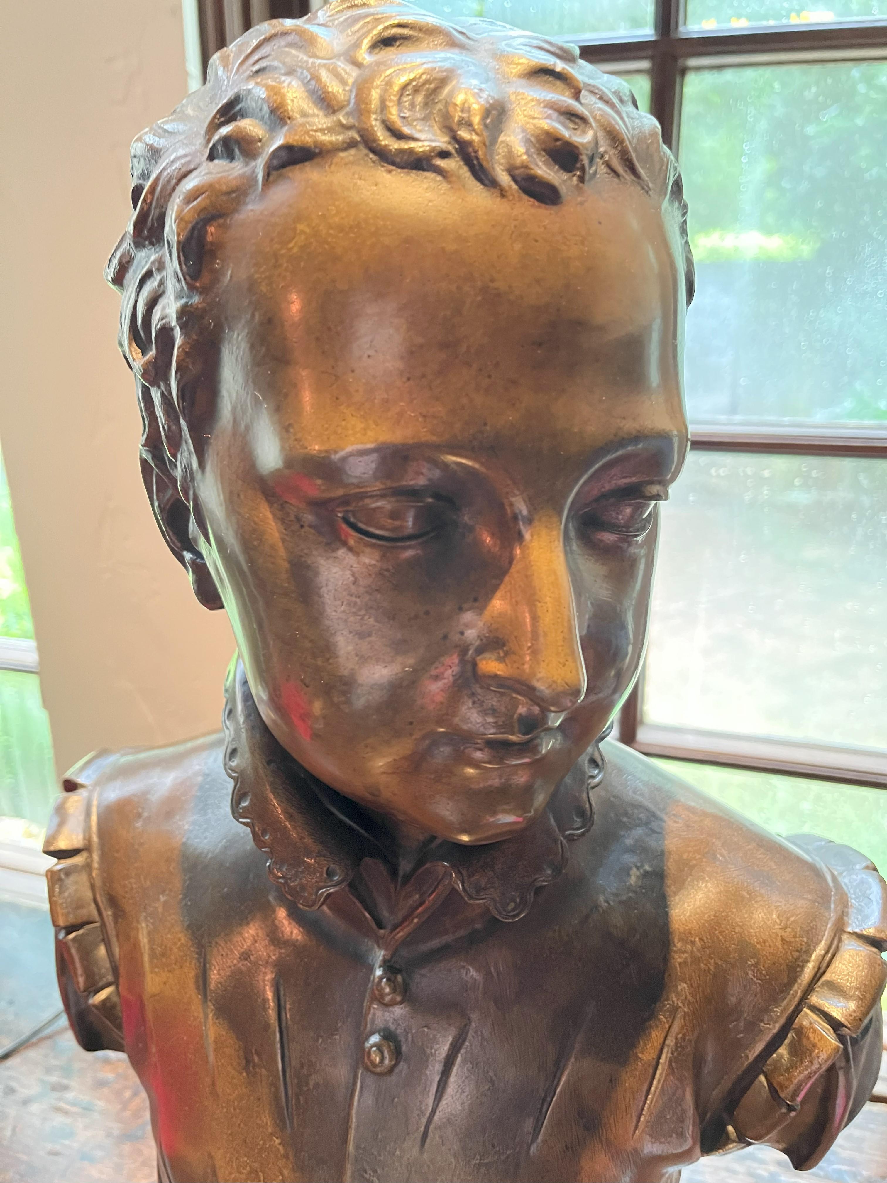 French Superb Bronze Bust of Henri IV For Sale