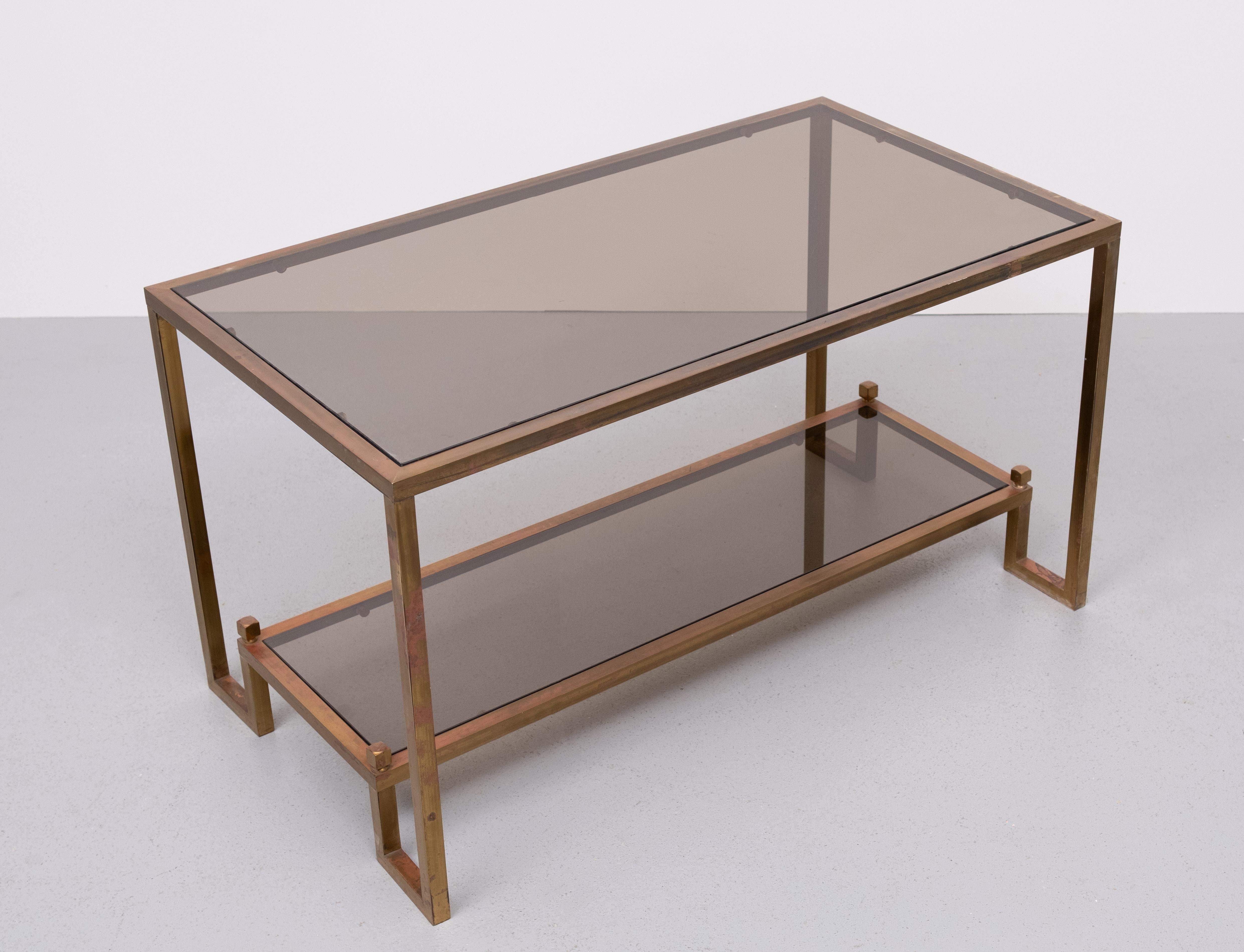 Mid-20th Century Superb Bronze Coffee table 1960s France For Sale