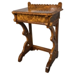Superb Burr Walnut Console Hall Table