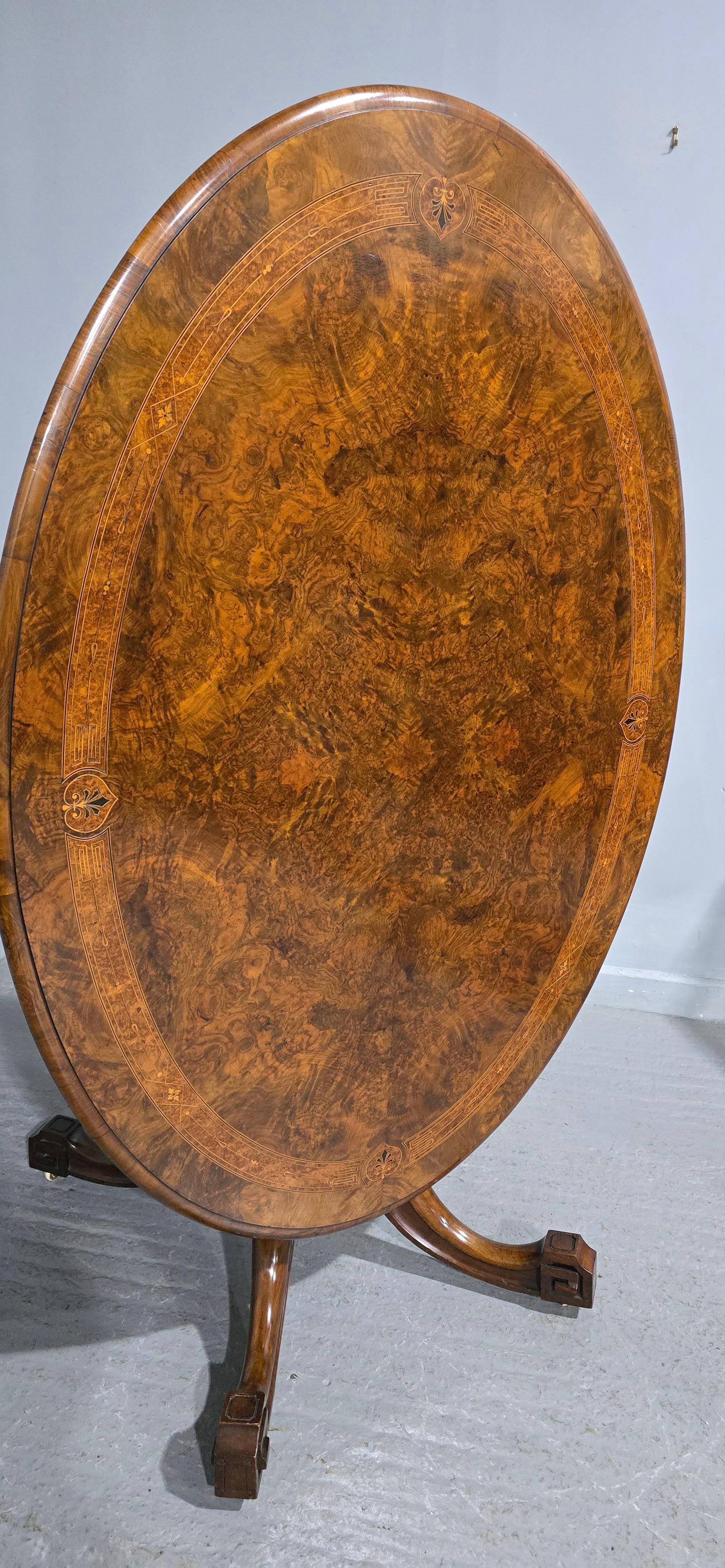 Superbe table de salle à manger en ronce de noyer en vente 1