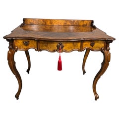 Superb Burr Walnut Dressing Side Table