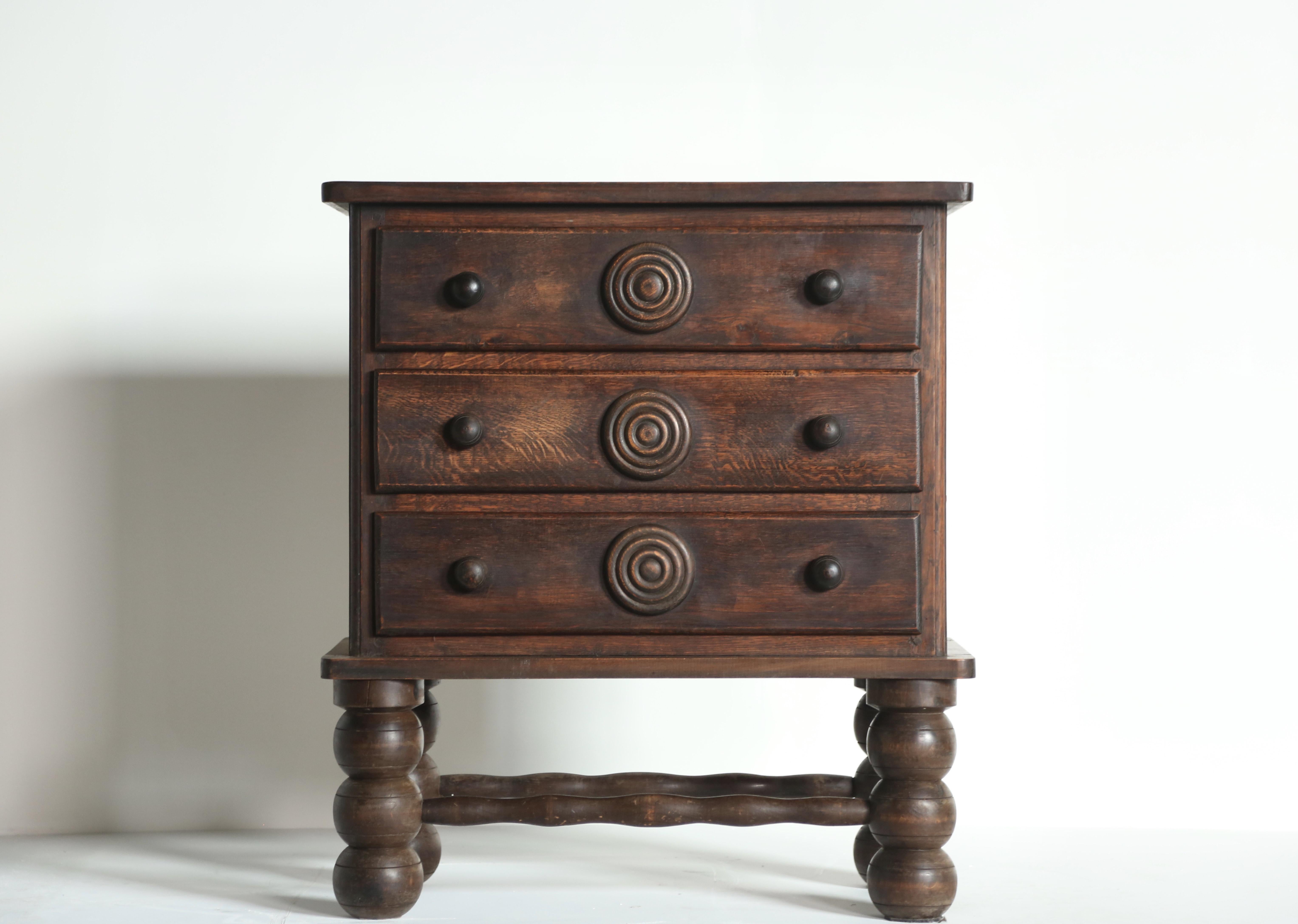 Wood Superb Cabinet / Chest Attributed to Charles Dudouyt, France, 1930s/40s For Sale