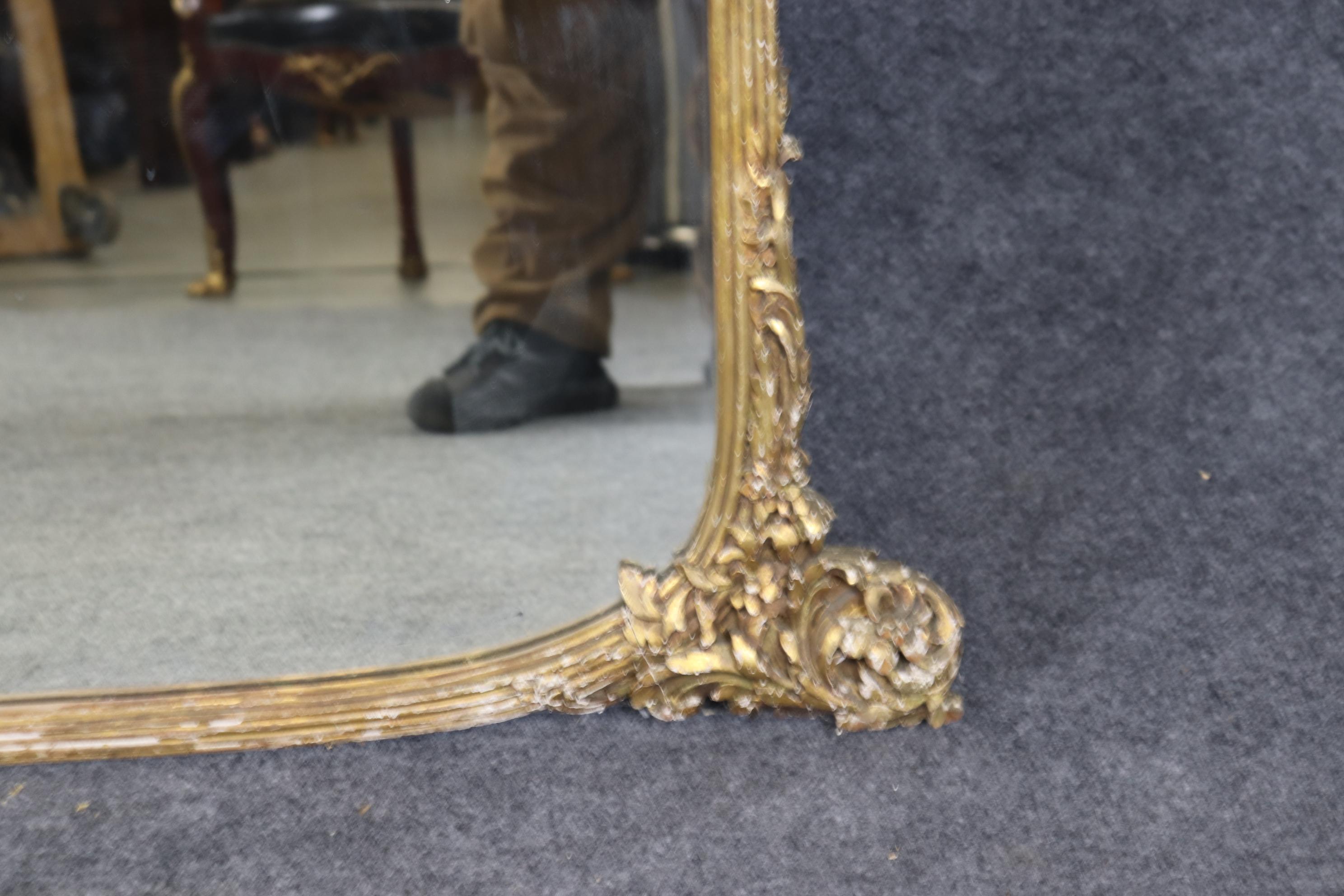 Superb Carved French Louis XV Giltwood Oil on Board Courtship Painted Scene For Sale 9