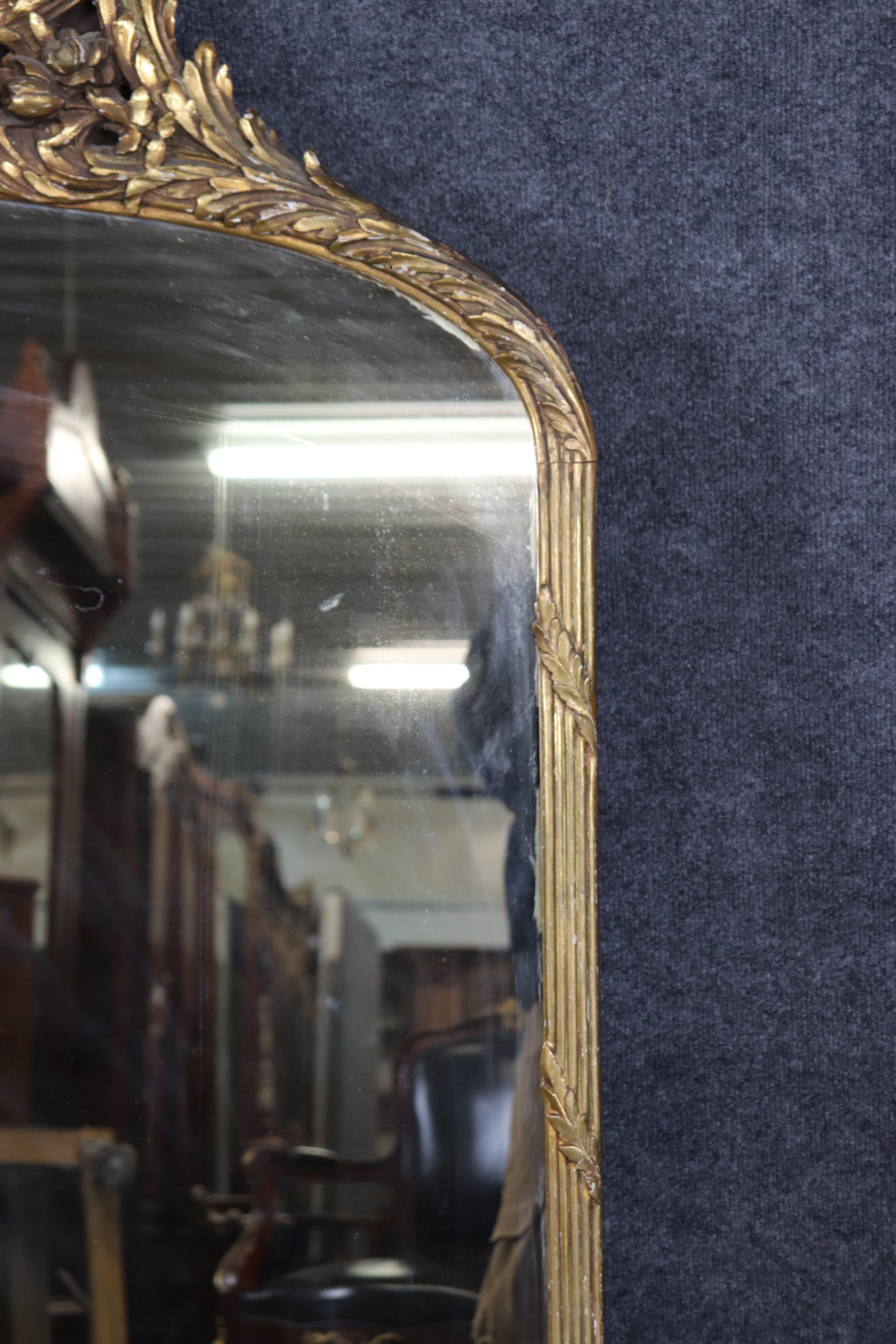 Superb Carved French Louis XV Giltwood Oil on Board Courtship Painted Scene For Sale 10