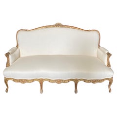 Hervorragend geschnitzt vergoldet 19. Jahrhundert Louis XV Französisch provenzalischen Sofa