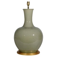 Used Superb Chinese Celadon Table Lamp