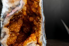 Superb Citrine Crystal Geode Cathedral