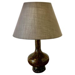 Splendida lampada da tavolo con urna a balaustro Cloisonné
