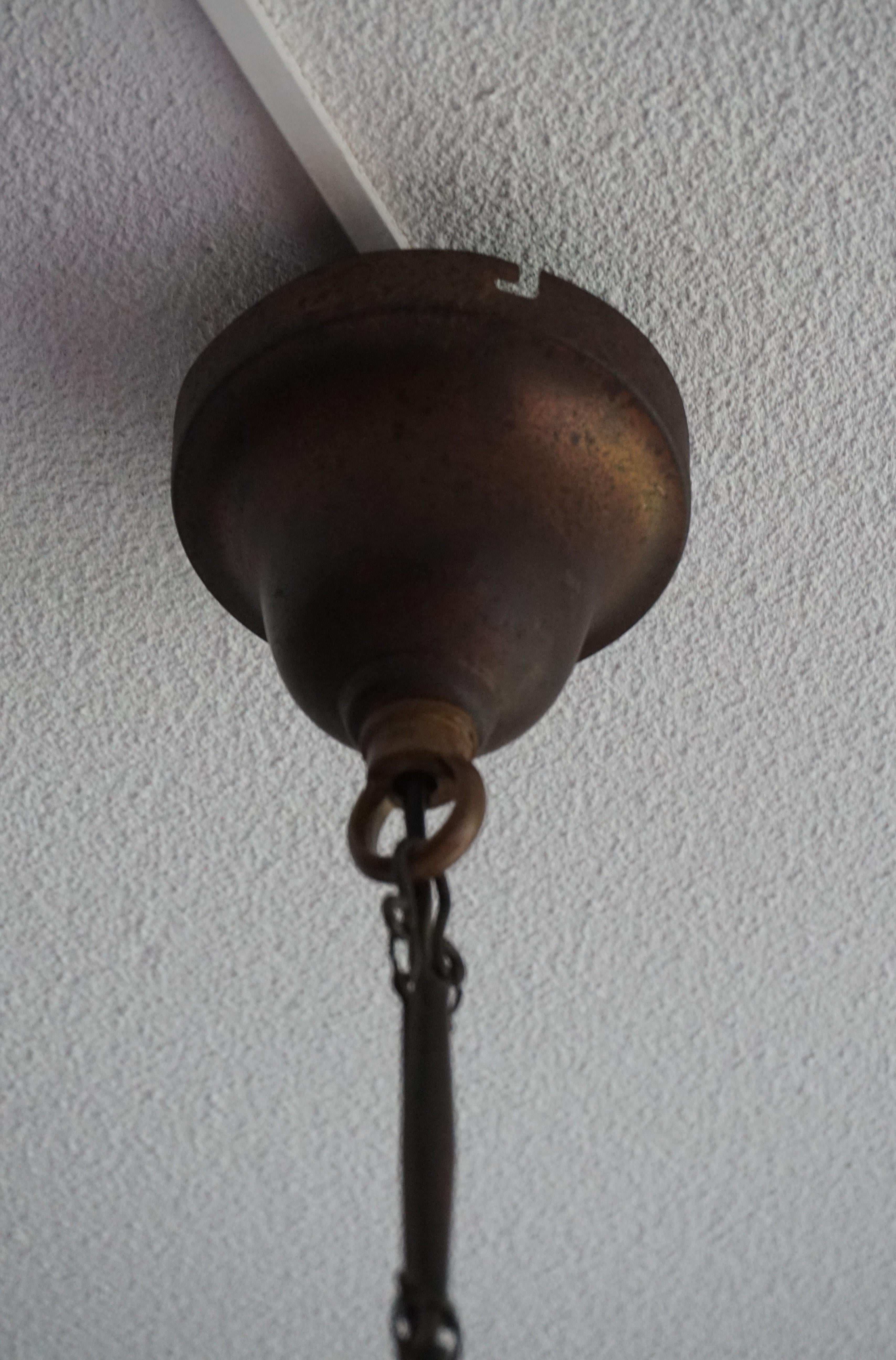 Superb Condition Industrial Arts & Crafts Pendant Light by Peter Behrens, 1920 11