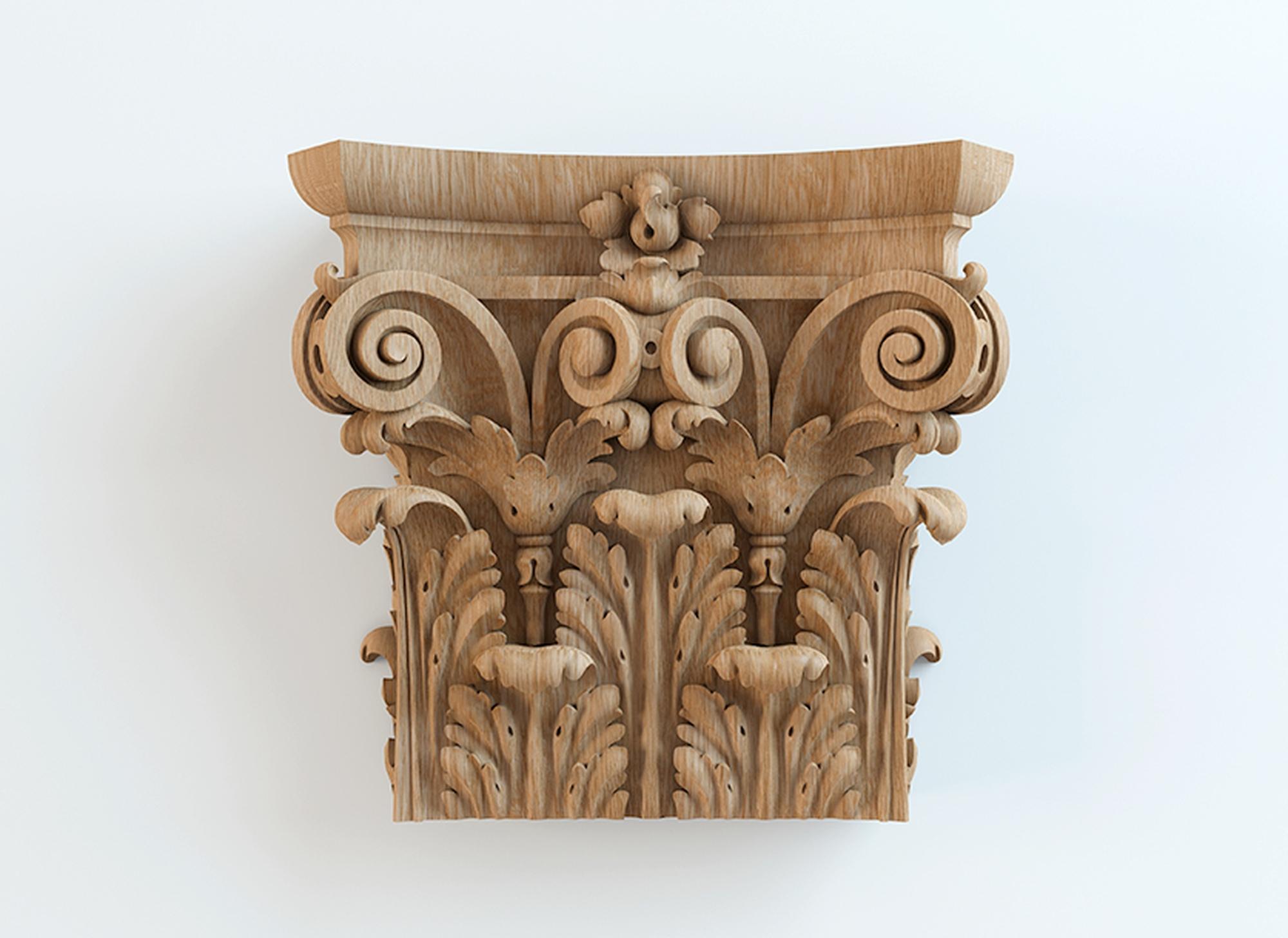 Superb Classic Style Decorative Column Capital for Walls, Doors, Furniture In New Condition For Sale In St Petersburg, St Petersburg