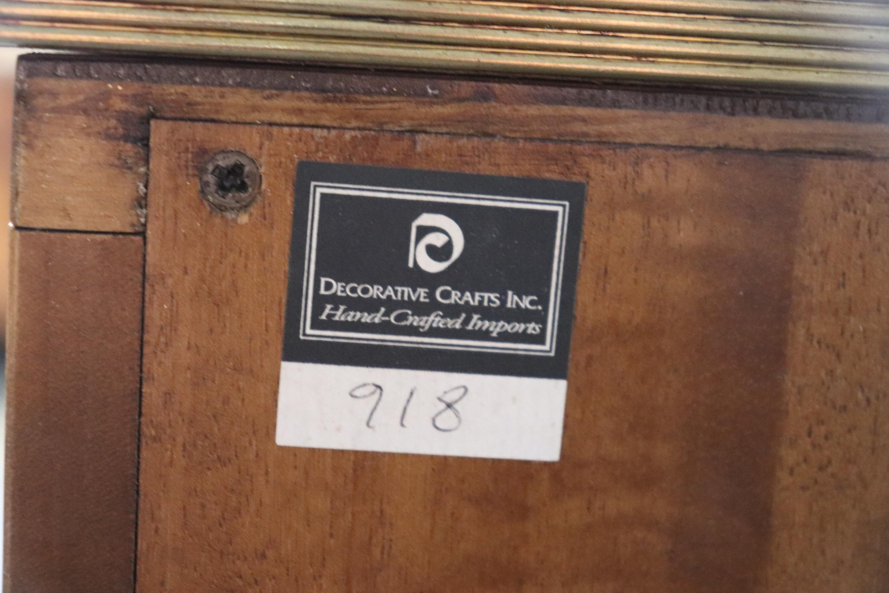 Superb Decorative Crafts Italian-made Flame Mahogany Directoire Demilune Commode 10
