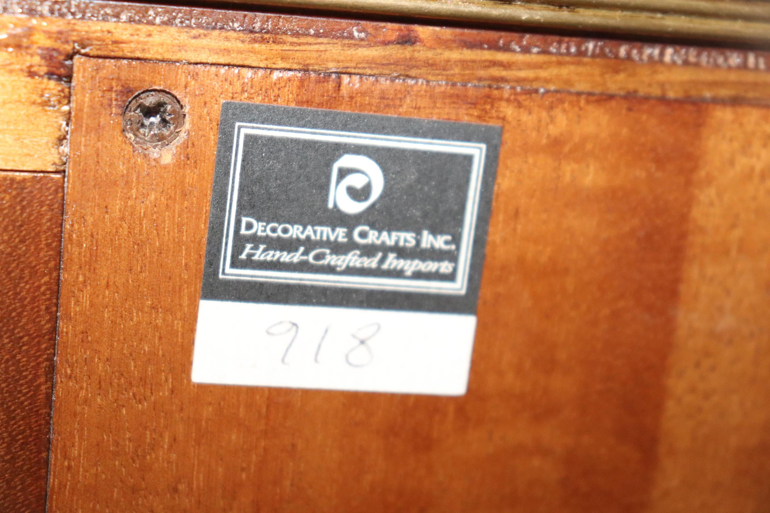 Late 20th Century Superb Decorative Crafts Italian-made Flame Mahogany Directoire Demilune Commode