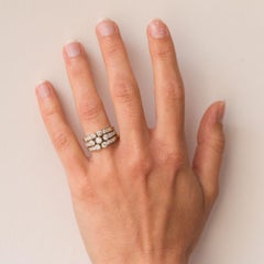 Modern Diamond Gold 3-Band Ring