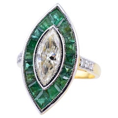 Superb Diamond Marquise Ring With GIA Certificate 1.55 Center Diamond