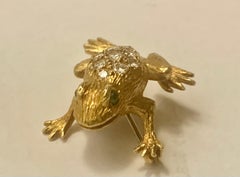 Superb Diamond-Set Frog Brooch, by E. Wolfe & Co. Retailed by Asprey's