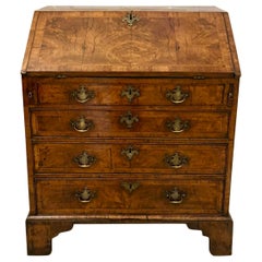 Superb Early 18th Century Quality Antique George I Walnut Bureau