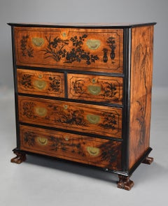 Superb Early 19th Century Anglo Chinese Camphor Wood Campaign Secretaire Chest