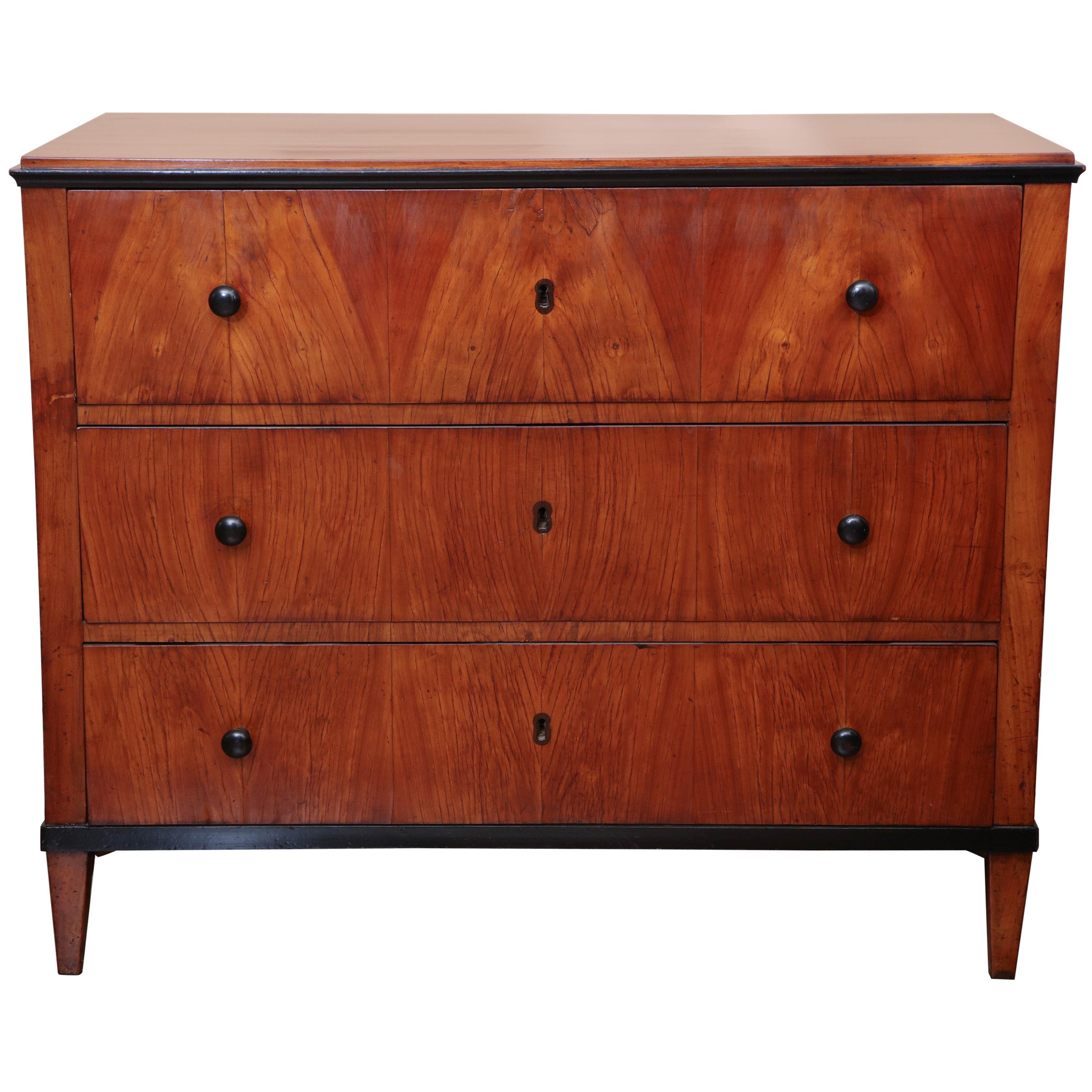 Superb Early 19th Century Austrian, Fruitwood Chest For Sale