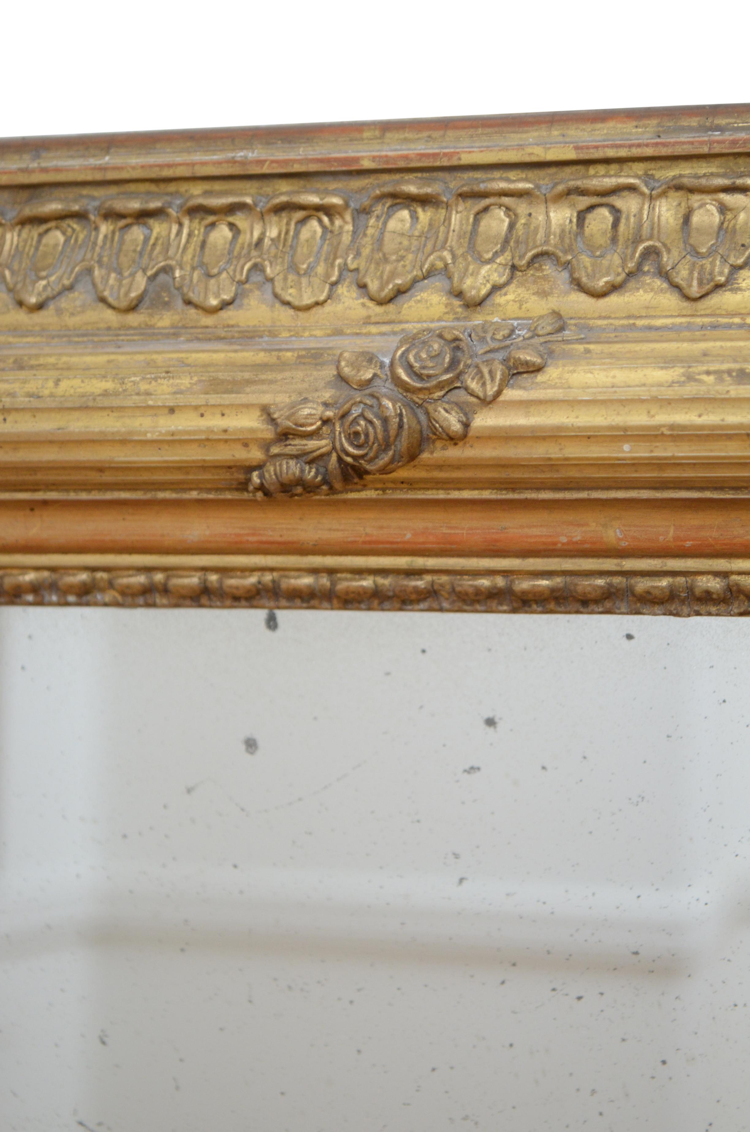 Superb Early 19th Century Giltwood Mirror 5