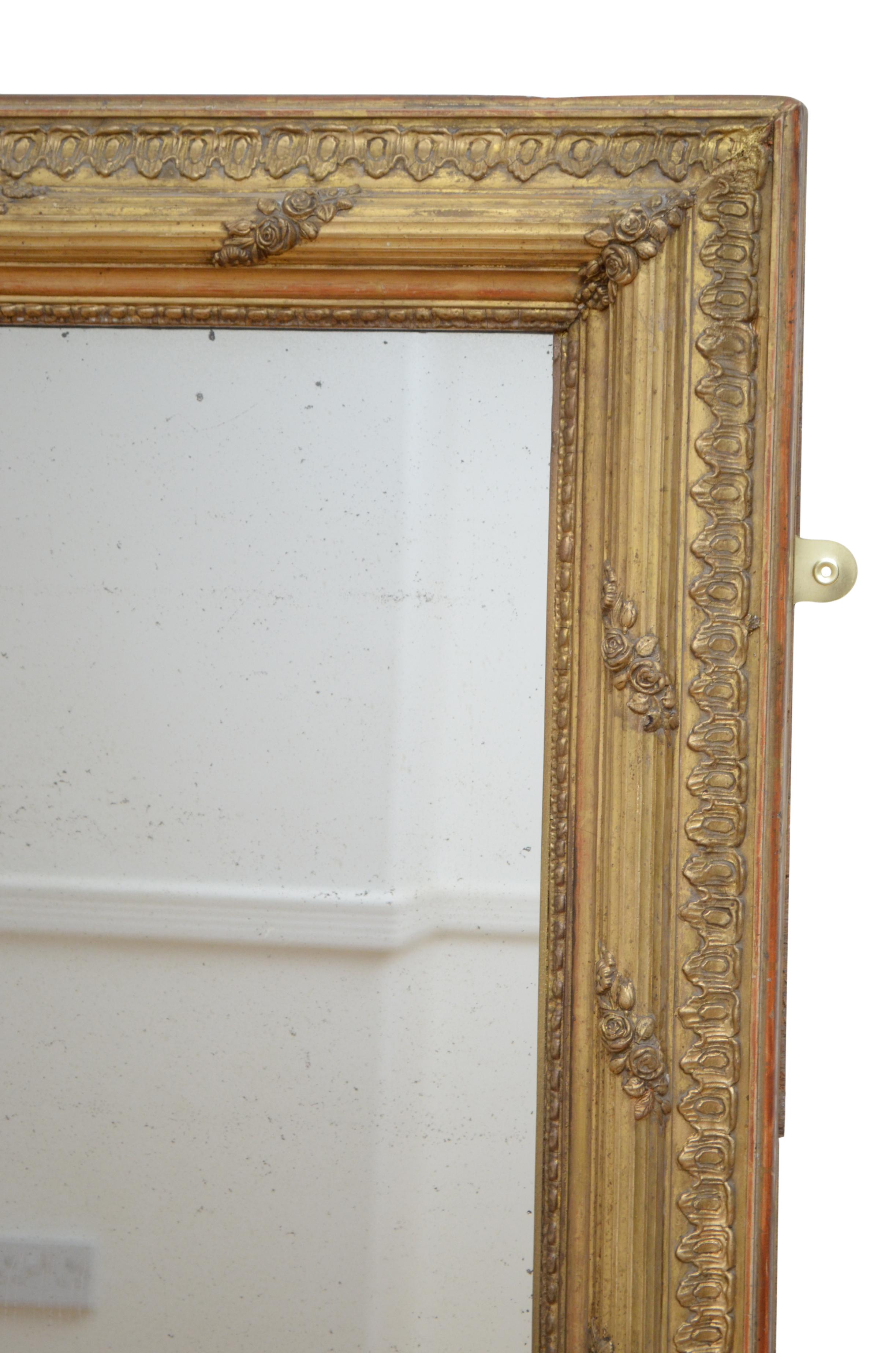 Superb Early 19th Century Giltwood Mirror 6