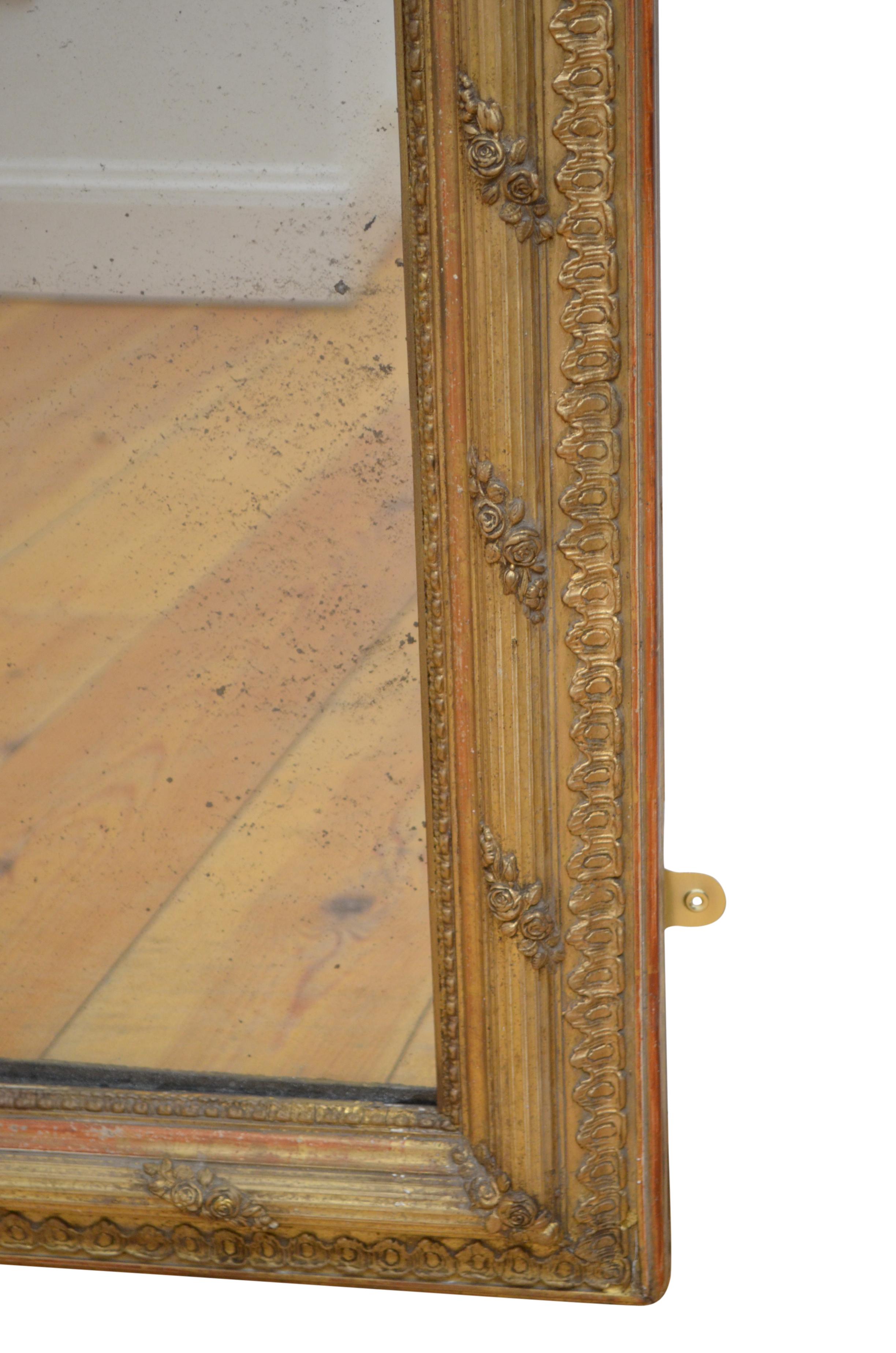 Superb Early 19th Century Giltwood Mirror 8