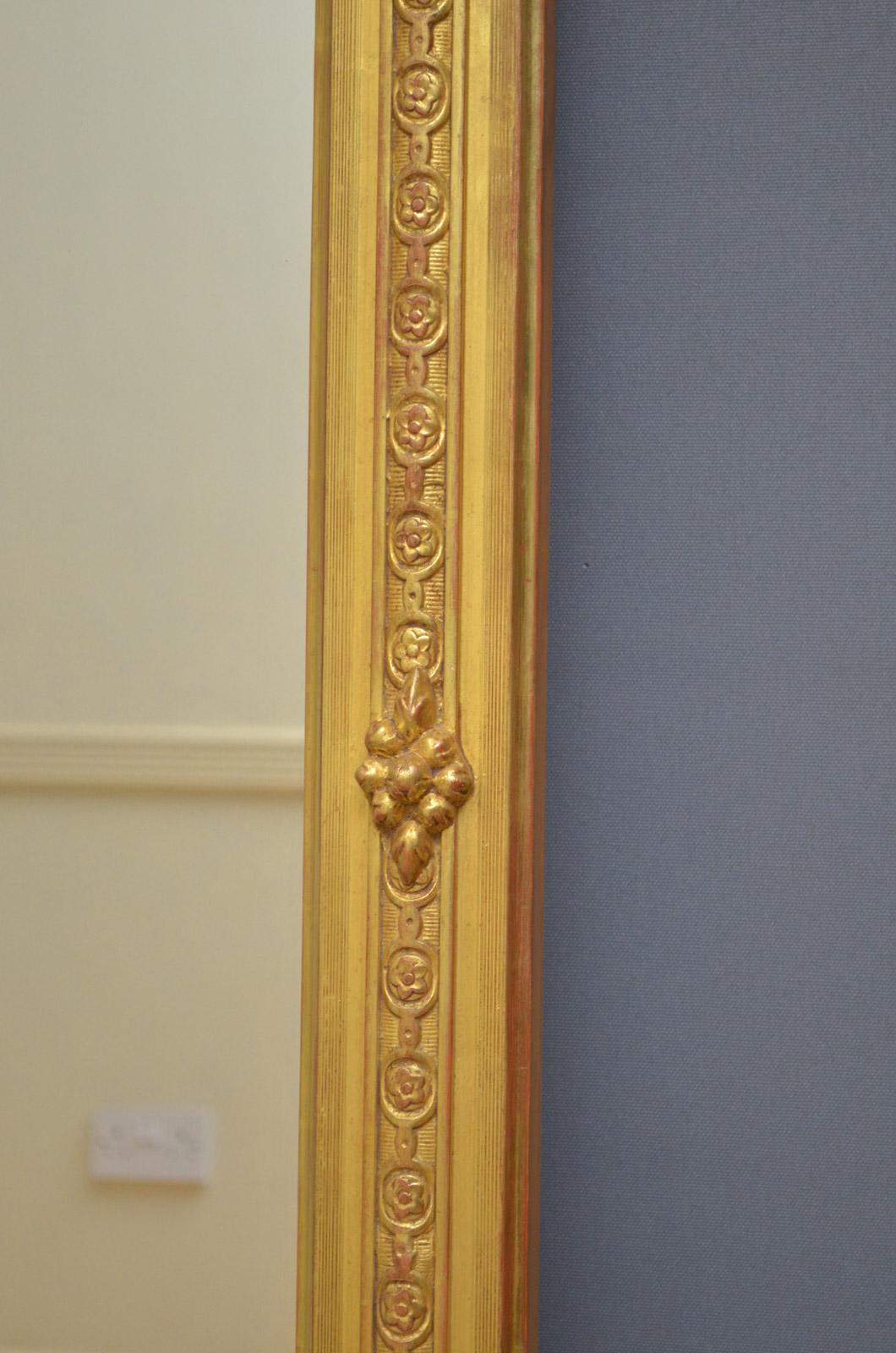 Superb Early 19th Century Giltwood Pier Mirror 5