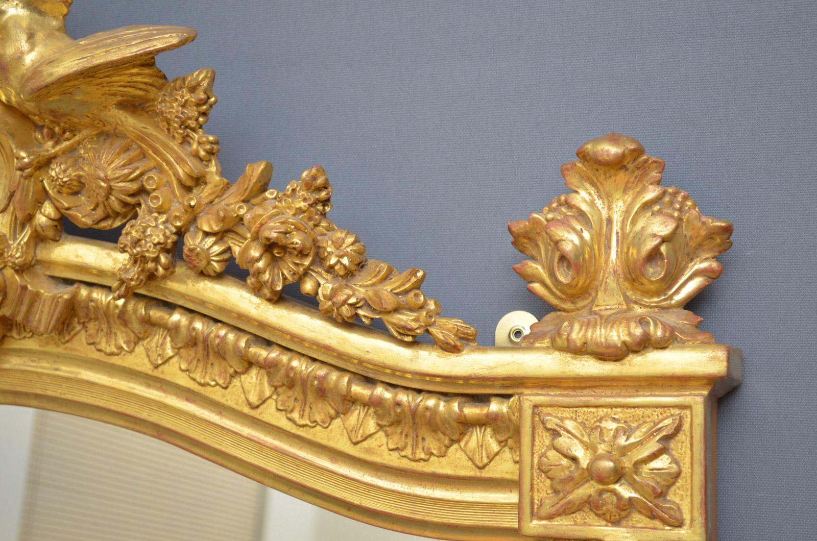 Superb Early 19th Century Giltwood Pier Mirror 3