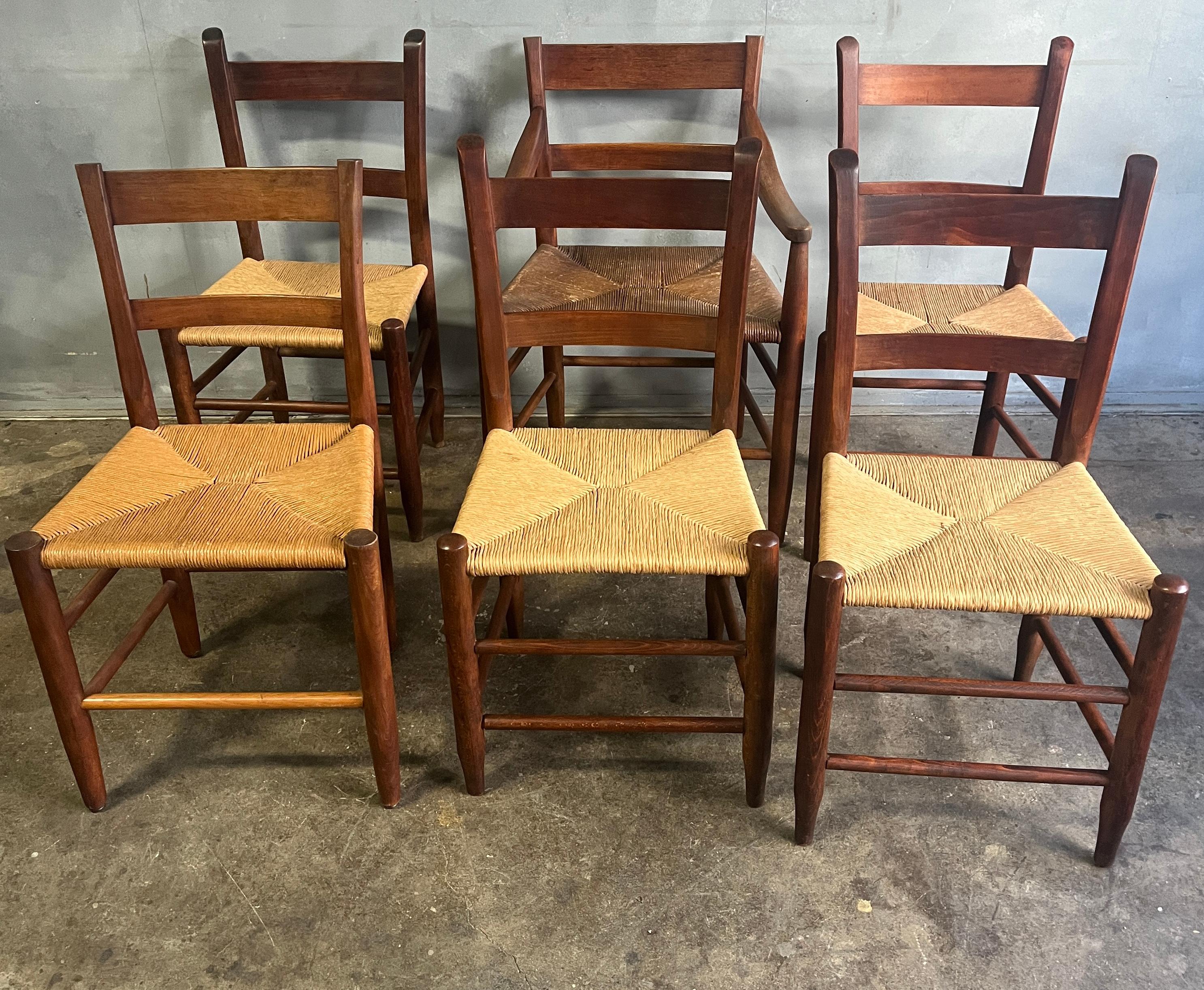 Superb Early American Shaker Style Chairs 6 10