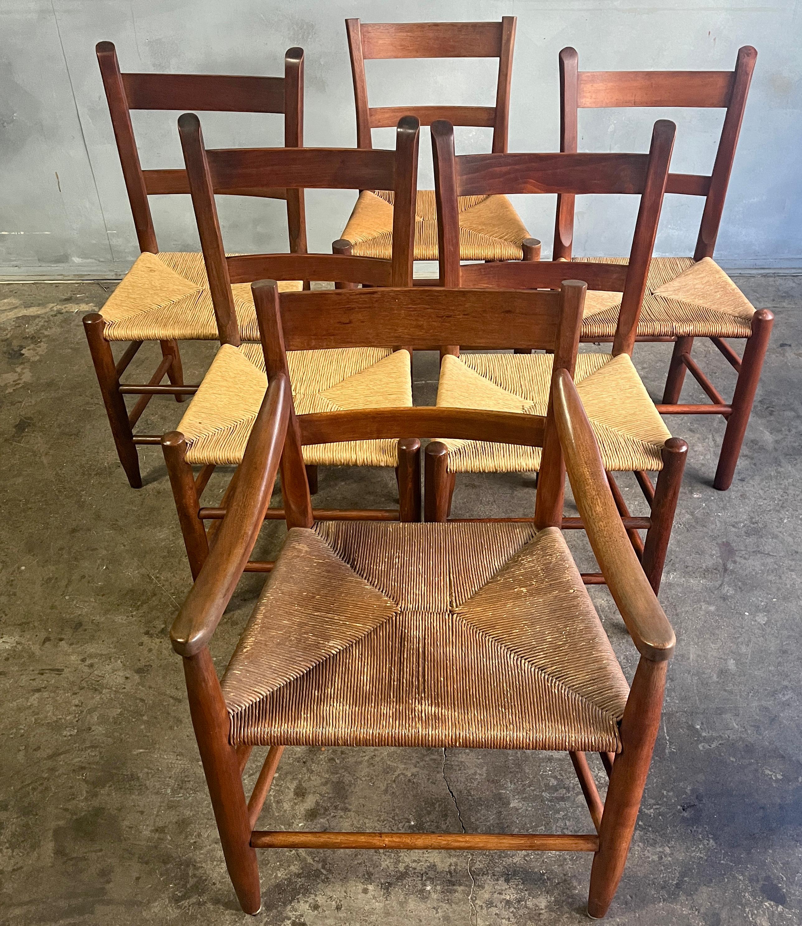 Superb Early American Shaker Style Chairs 6 1