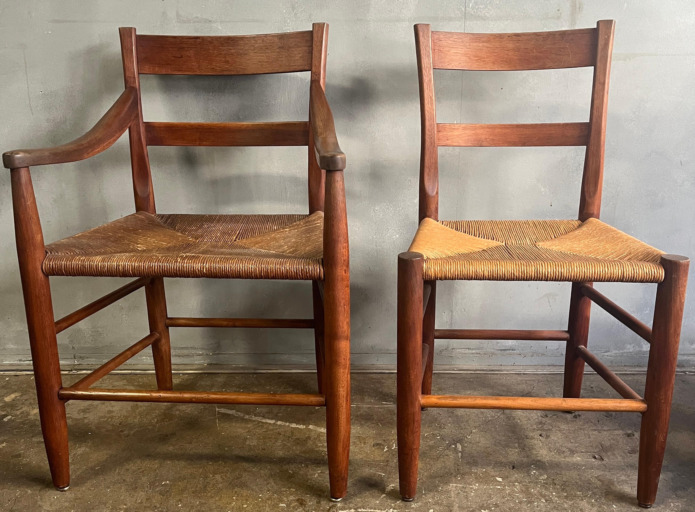 Superb Early American Shaker Style Chairs 6 2