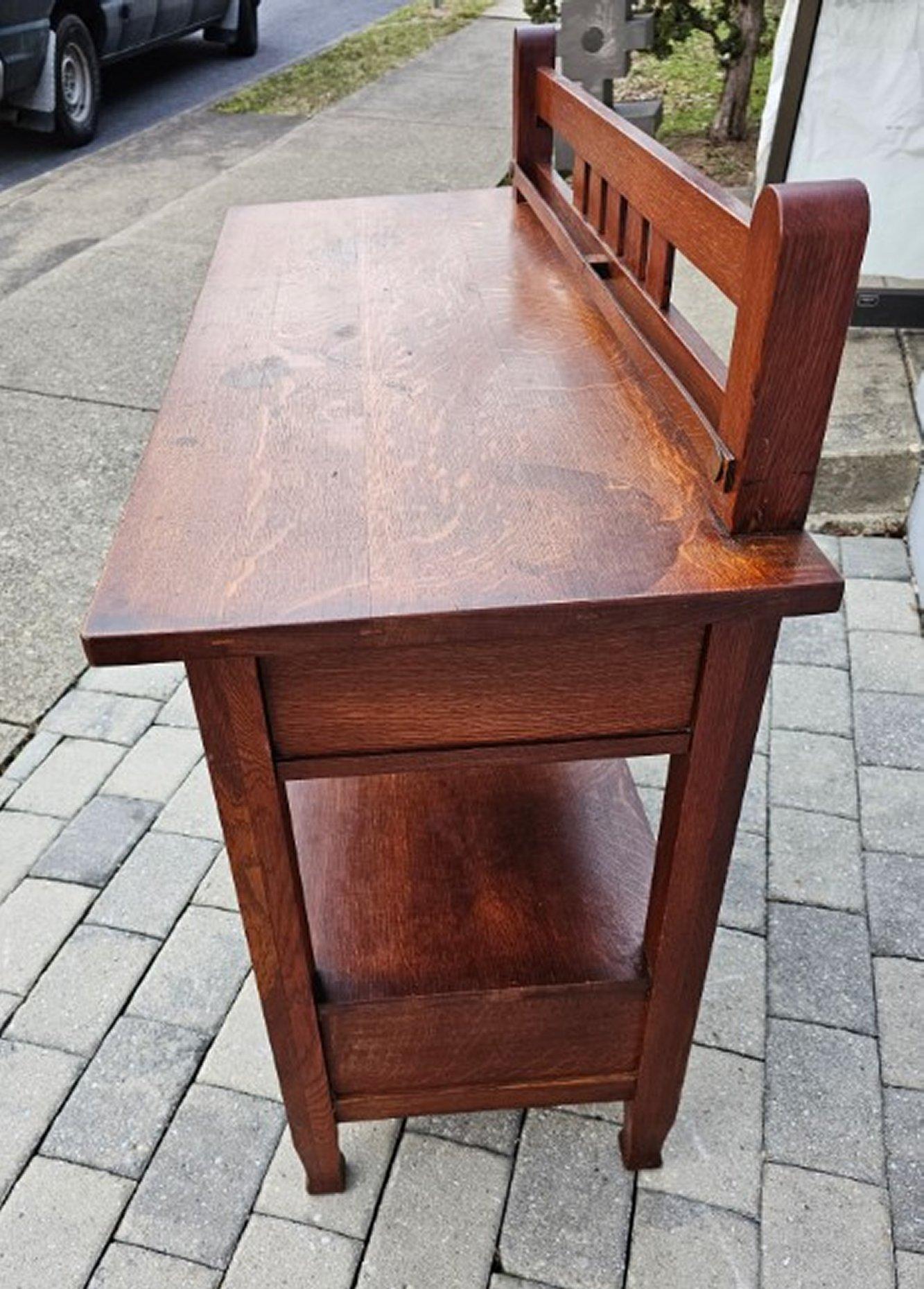 20th Century SUPERB Early c. 1904 Stickley Brothers Serving Table/ sideboard - W7482 For Sale