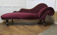 Superb Early Victorian Chaise Longue or Day Bed