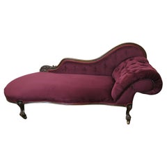Superba Chaise Longue o letto da giorno del primo periodo vittoriano