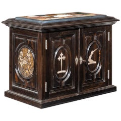 Superb Early Victorian Ebony Collector’s Cabinet
