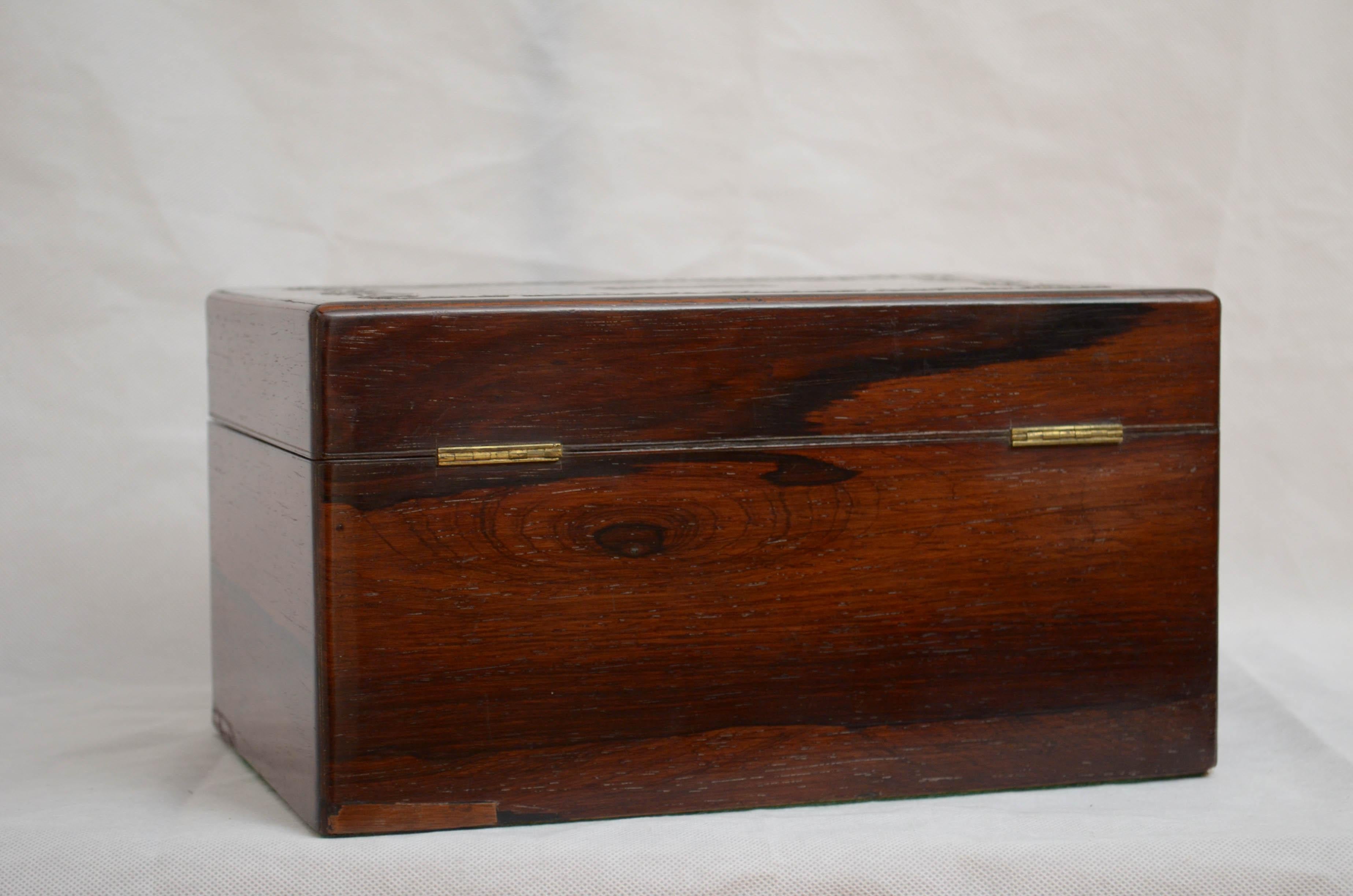 Superb Early Victorian Jewelry Box Vanity Box 8