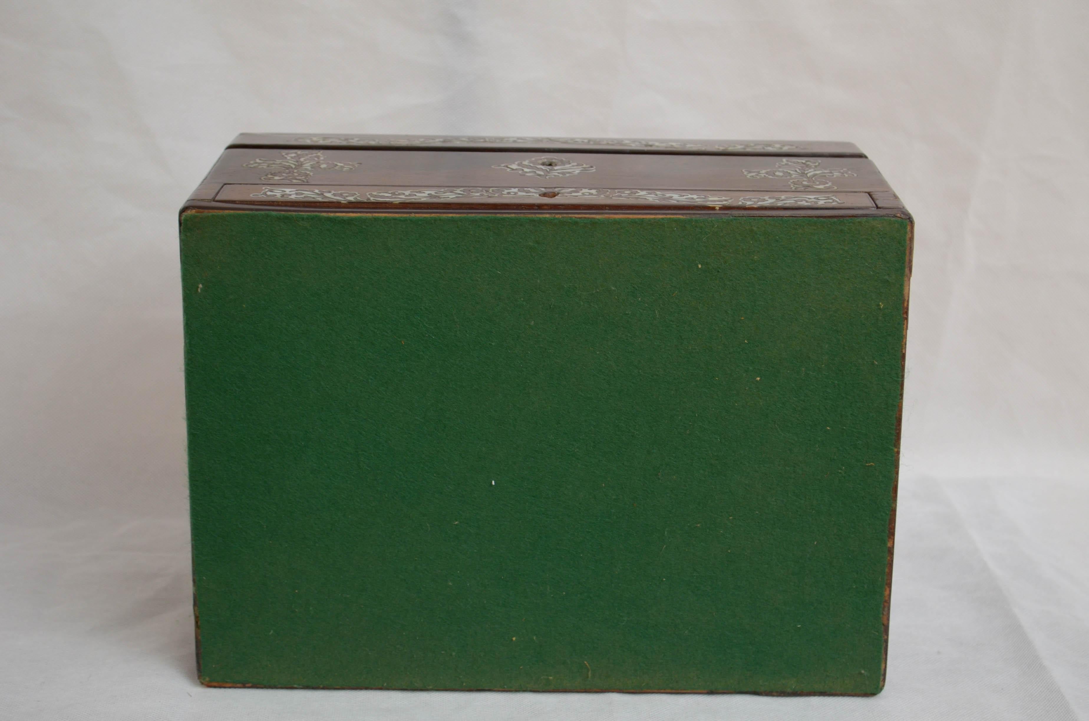 Superb Early Victorian Jewelry Box Vanity Box 10
