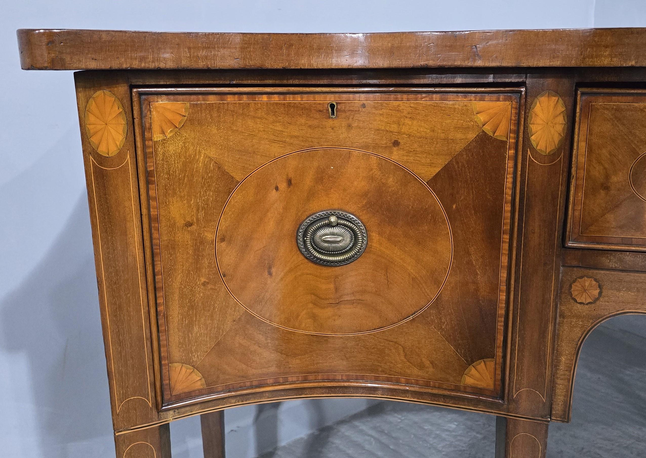 19th Century Superb Edwardian Mahogany Inlaid Sideboard For Sale