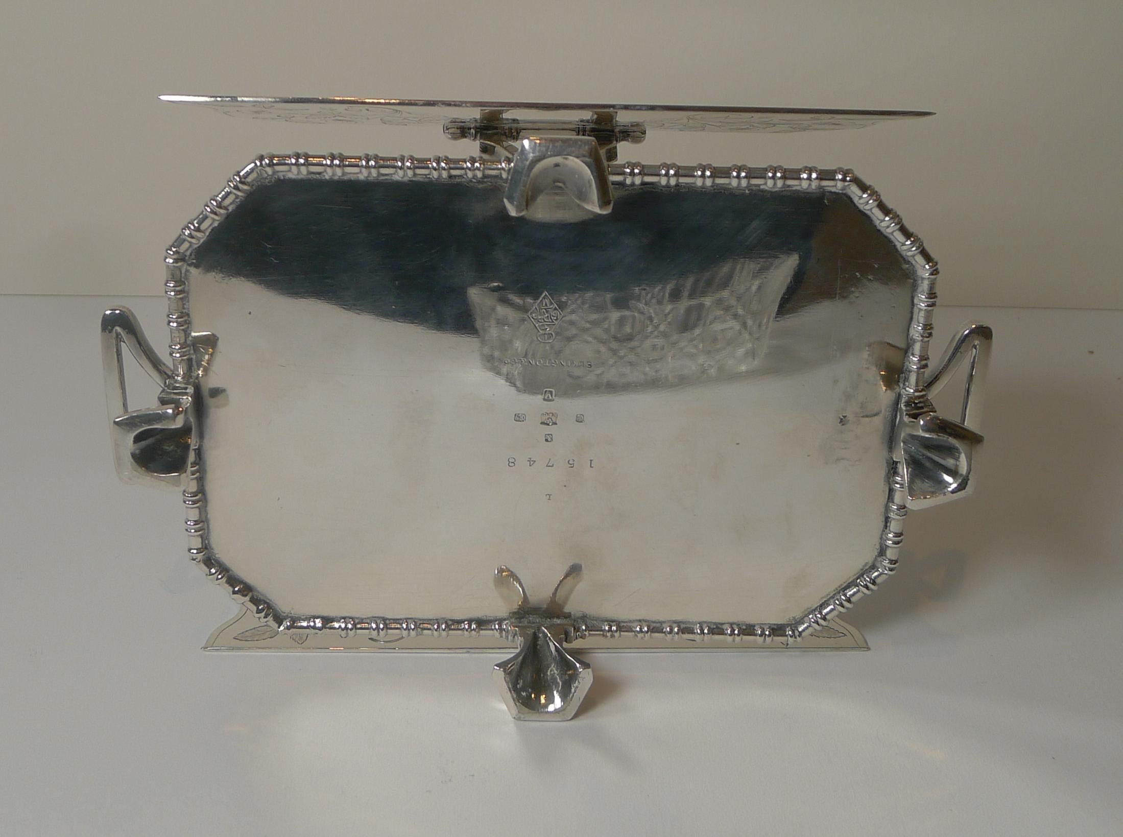 Superb Elkington Butter Dish in Silver Plate, c.1881 3