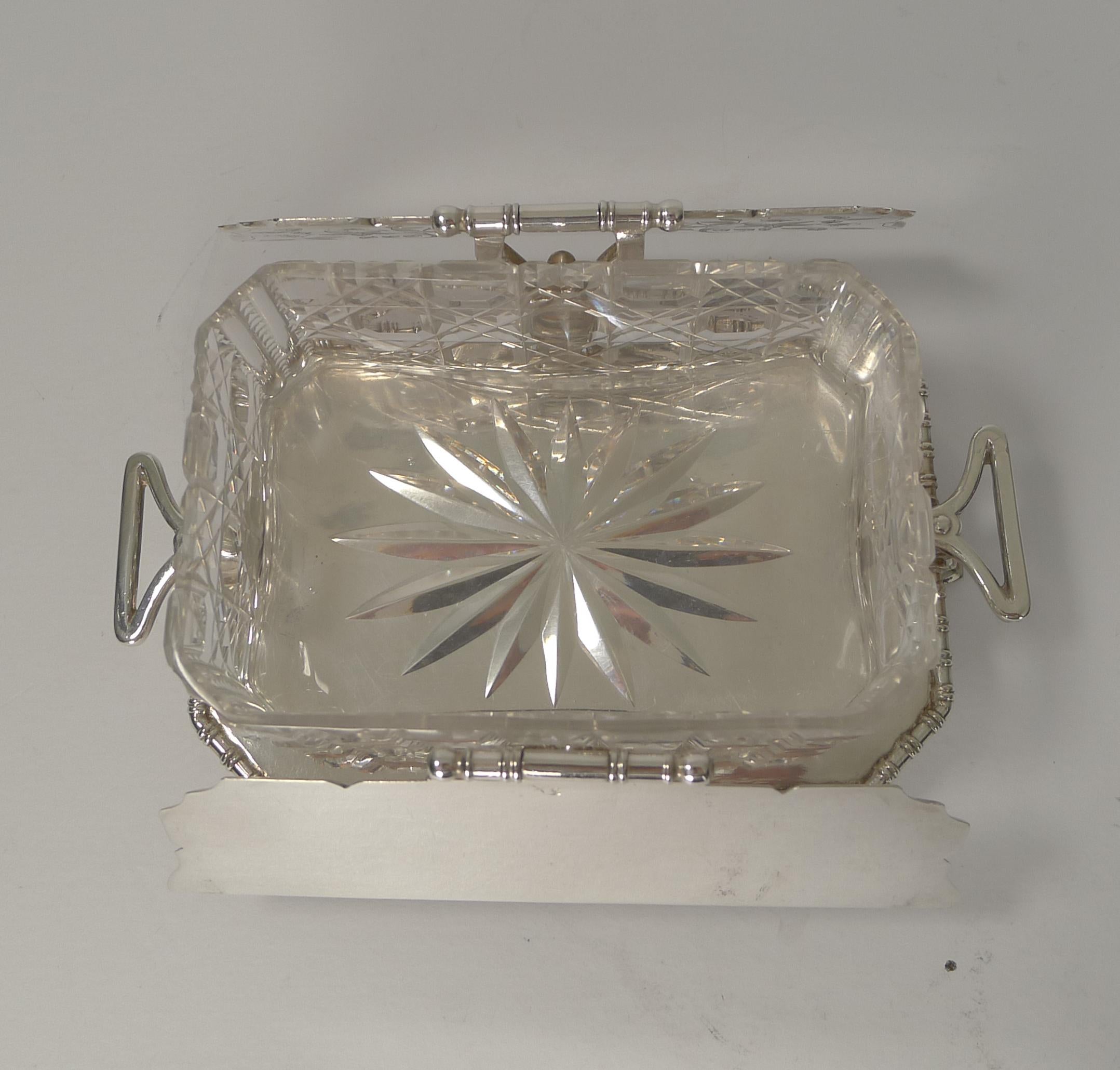 Late 19th Century Superb Elkington Butter Dish in Silver Plate, circa 1883