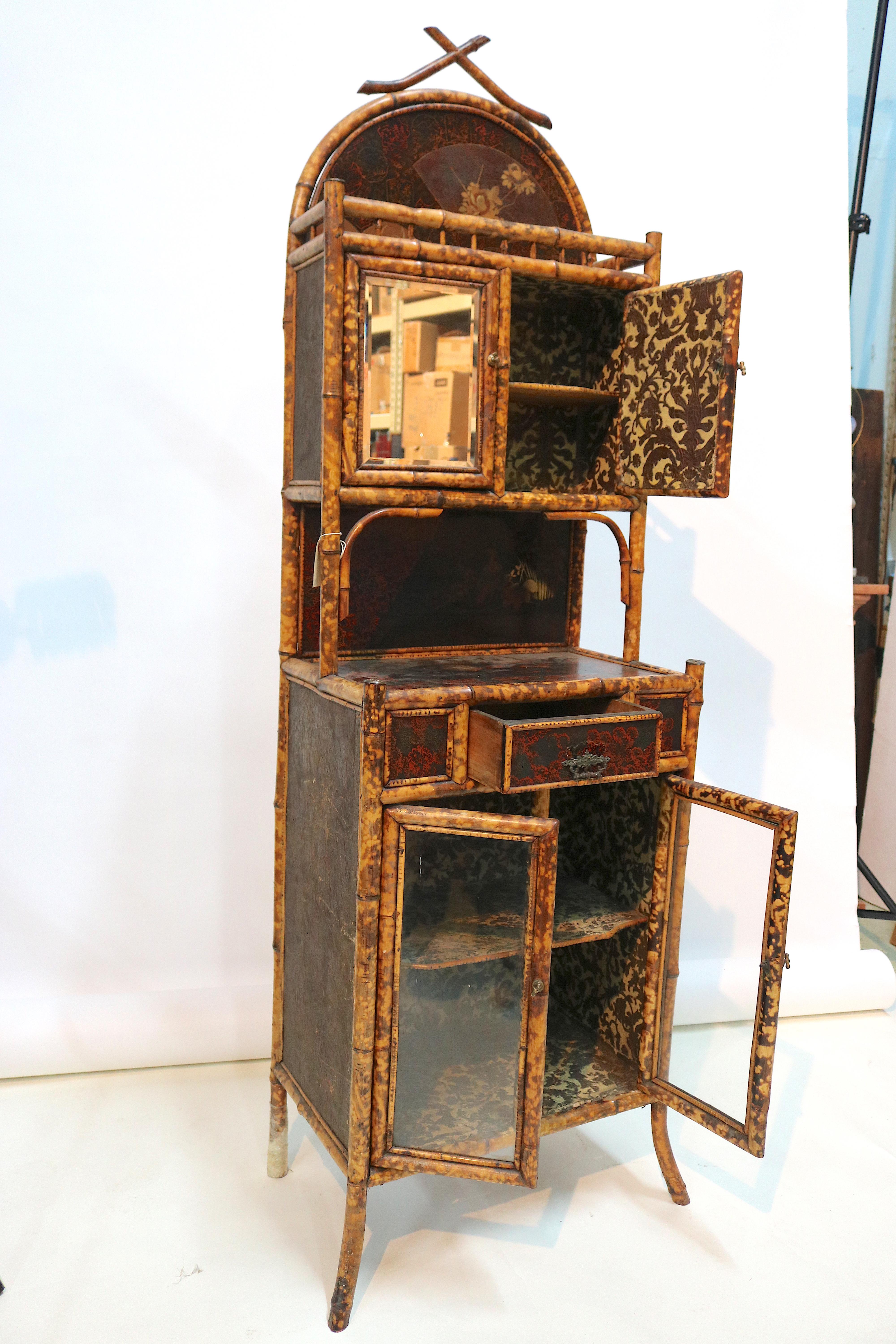 Superb English Bamboo Cabinet, 19th Century For Sale 6