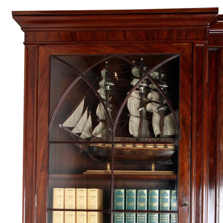 Superb 19th Century English Large Mahogany Bookcase  2