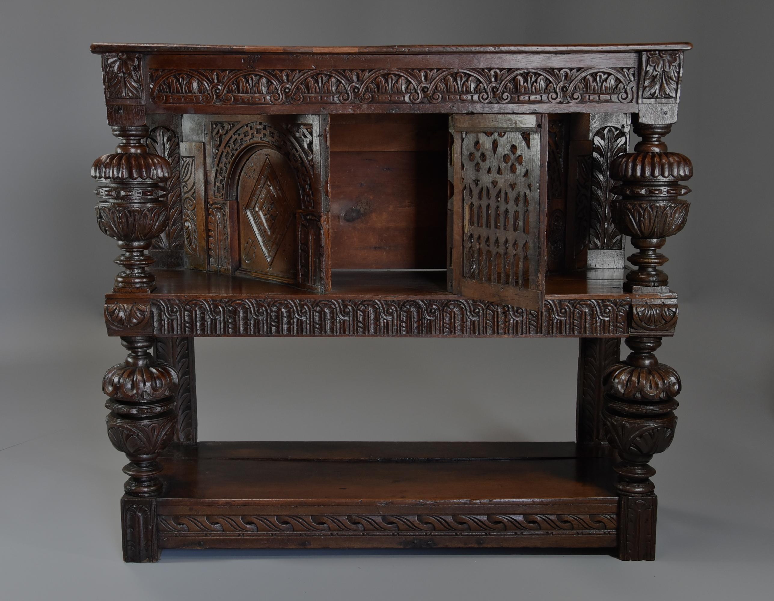 19th Century Superb English Oak Livery Cupboard of Very Good Proportions and Wonderful Patina