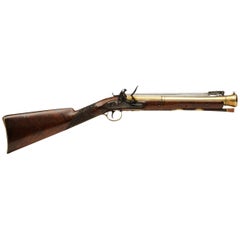 Antique Superb Example of a Brass Barrelled Flintlock Blunderbuss