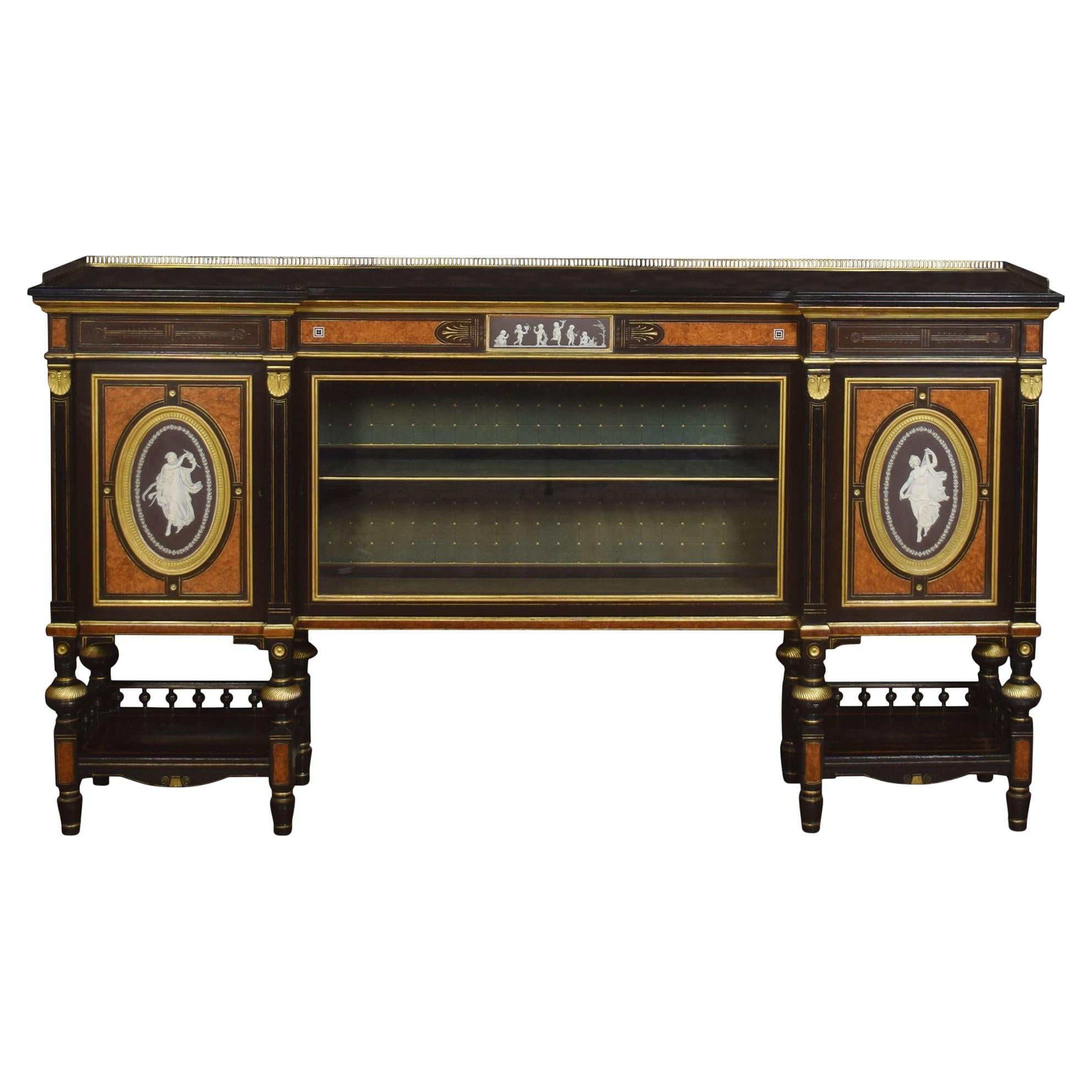 Superbe meuble de rangement Coromandel anglais du 19ème siècle de qualité exposition par Lamb of Man
