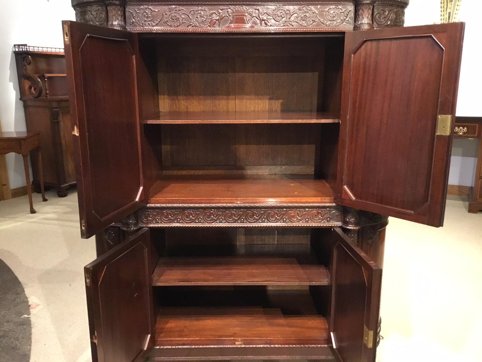 Superb Exhibition Quality Mahogany Late 19th Century Side Cabinet 7