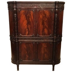 Superb Exhibition Quality Mahogany Late 19th Century Side Cabinet