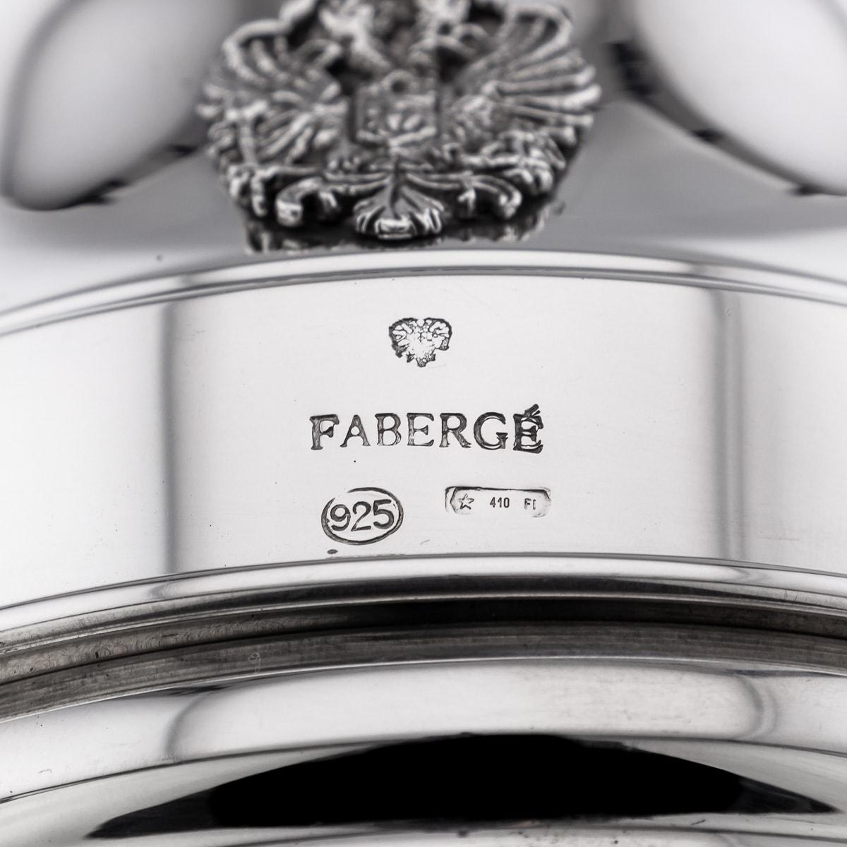 Superb Fabergé Solid Silver Cocktail Shaker 8